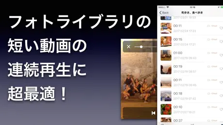 無限プレーヤー 連続メディア再生