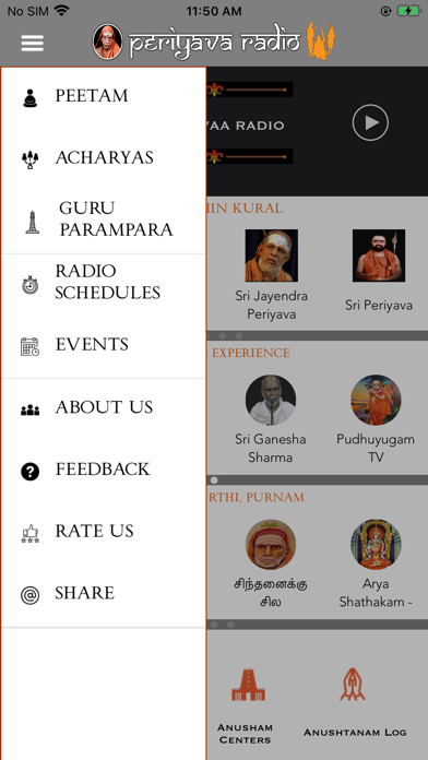 Screenshot 1 of Periyava Radio App