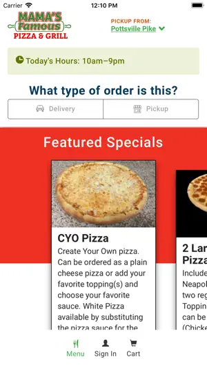 Mama’s Famous Pizza and Grill screenshot 4