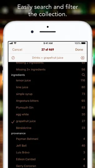 Скриншот PDT Cocktails на iPhone 5