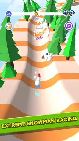 Game screenshot Snowman Race 3D PRO mod apk
