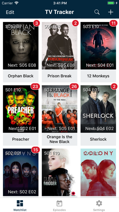 Screenshot #1 pour TV Tracker - TV Show Tracker