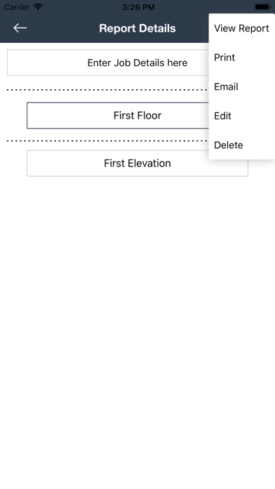 Construction Inspection App Screenshot