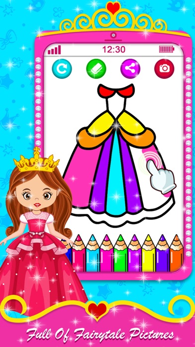 Pink Princess Learning Phone Screenshot