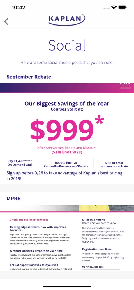 Kaplan Rep
