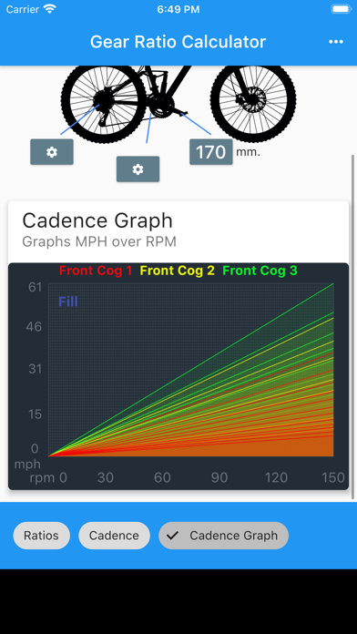 MTB Gear Ratio Screenshot