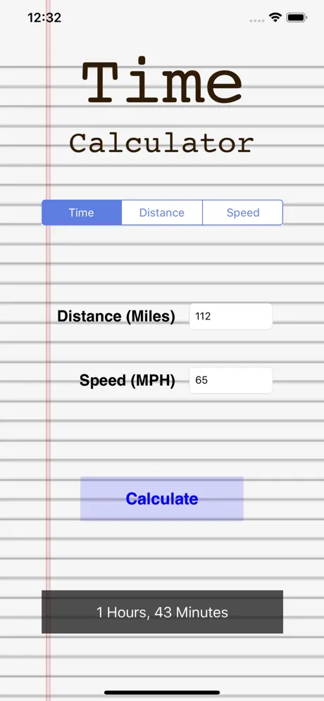 Distance Speed Time Calculator