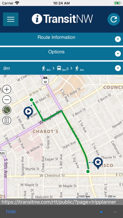 Walla Walla Valley Transit Screenshot