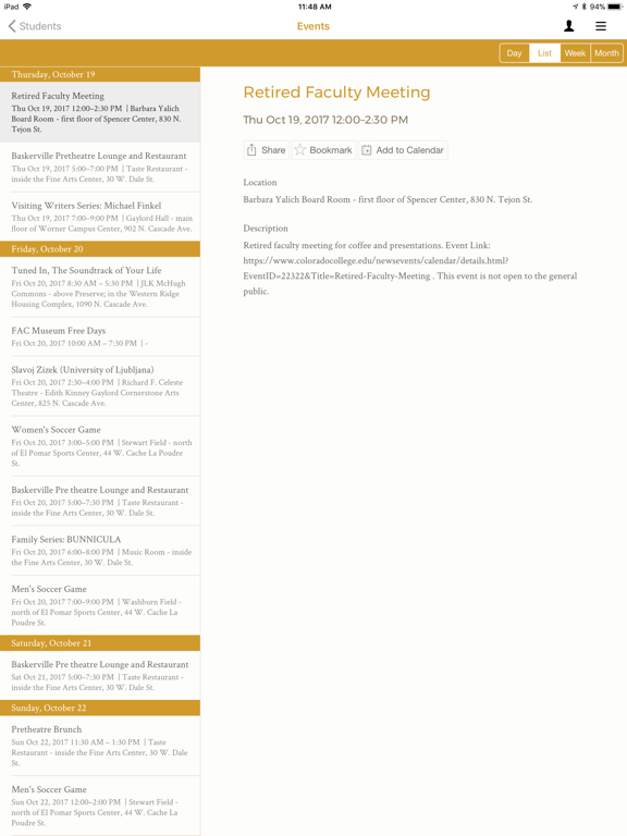 Screenshot #6 pour Colorado College