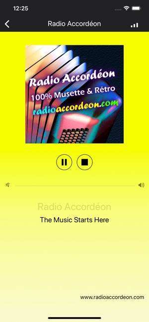 Radio accordéon dans l'App Store