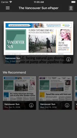 The Vancouver Sun ePaper screenshot 1