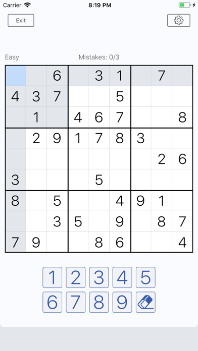 Sudoku - Classic Edition. Screenshot