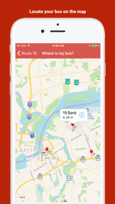 Ottawa Transit Screenshot