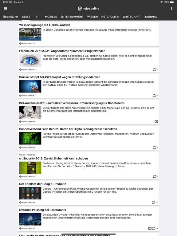 Screenshot #6 pour heise online | IT-News