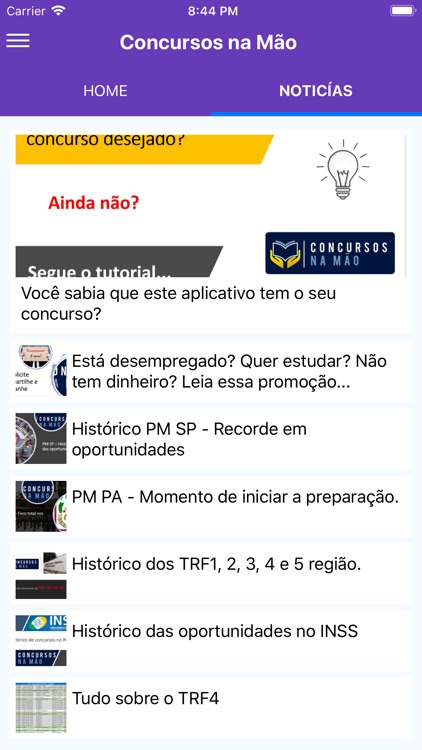 Concursos na Mão Assuntos screenshot-3