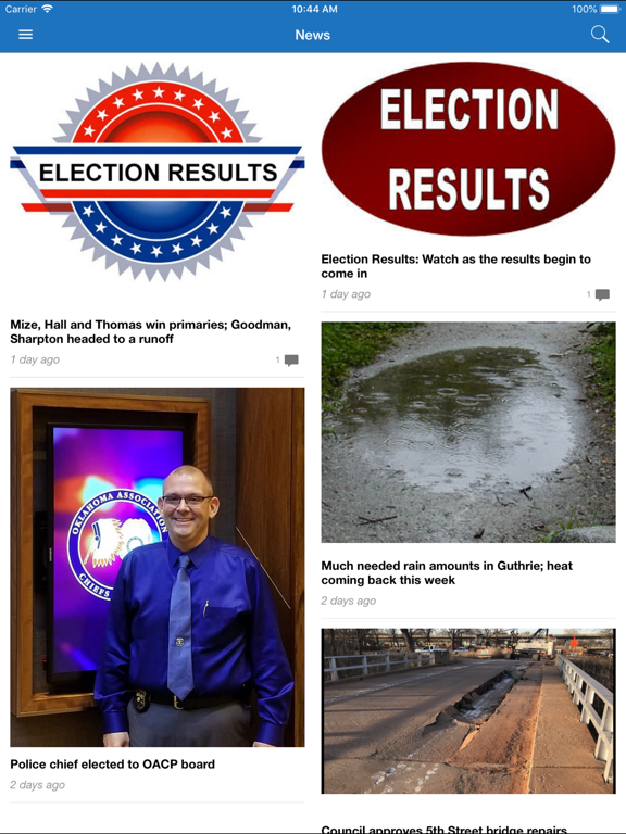 Screenshot #6 pour Guthrie News Page