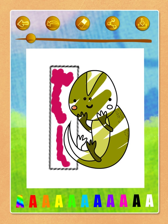 ABC coloring book games . iPad screenshot