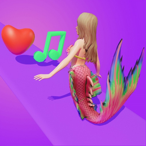 Mermaid Love Story 3D Icon