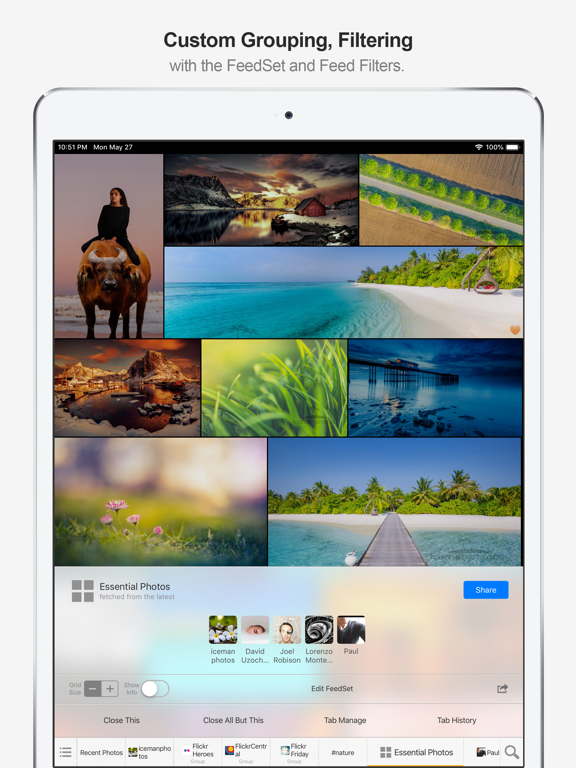 MultiTab for Flickr iPad screenshot 7 - Photo & Video app