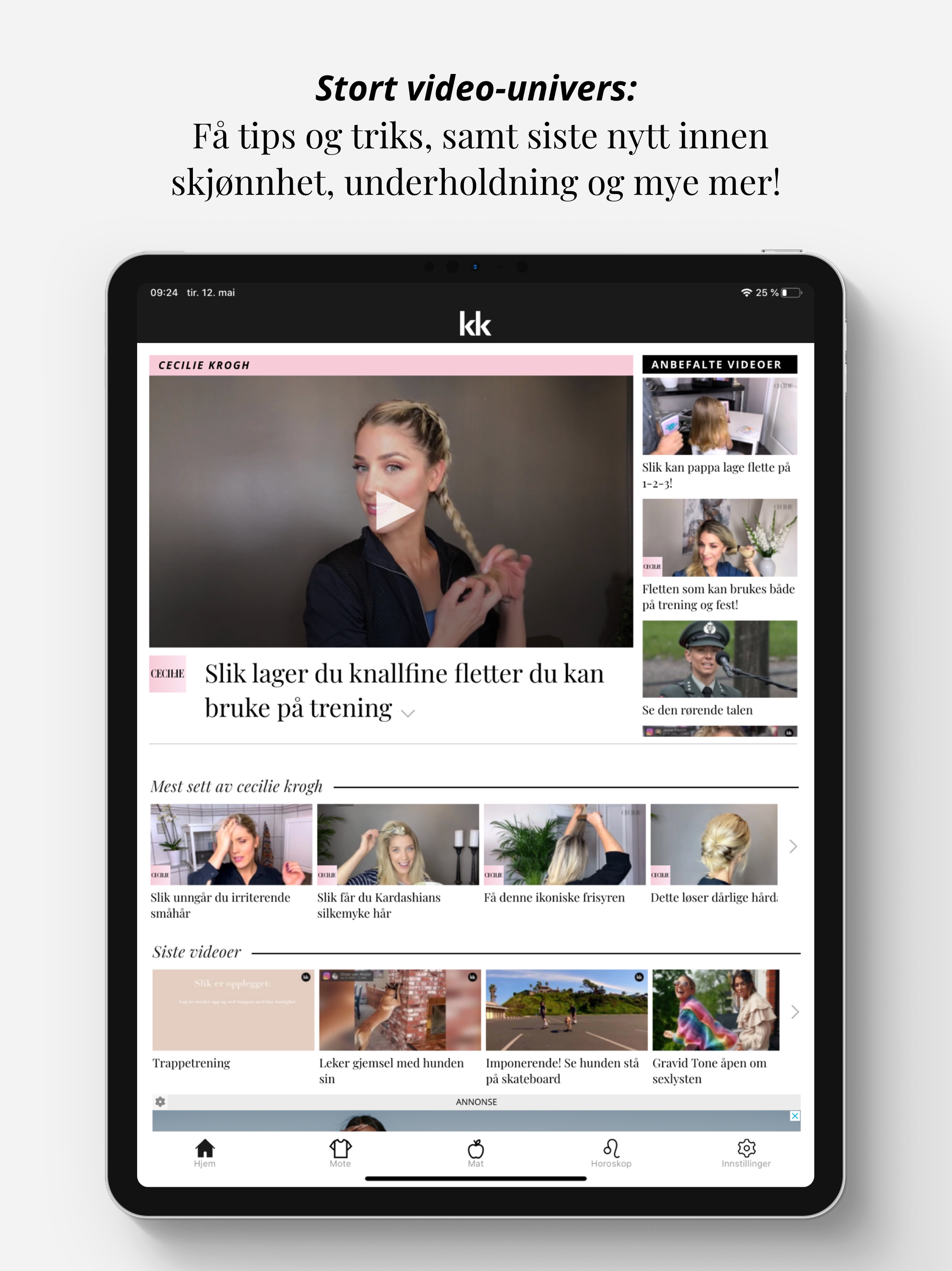 KK mote, helse, mat, horoskop