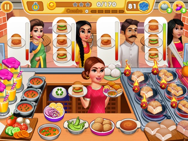 Chef indiano estrela cozinha - jogos de culinária de restaurante grátis  para meninas::Appstore for Android