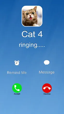Game screenshot Cat Fake Call Prank For Kids apk
