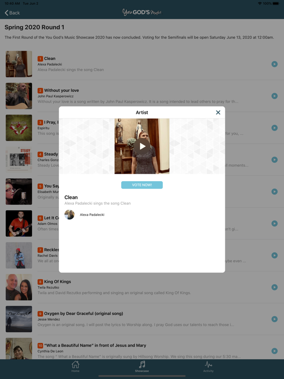 You God's Music iPad screenshot 4 - Music app