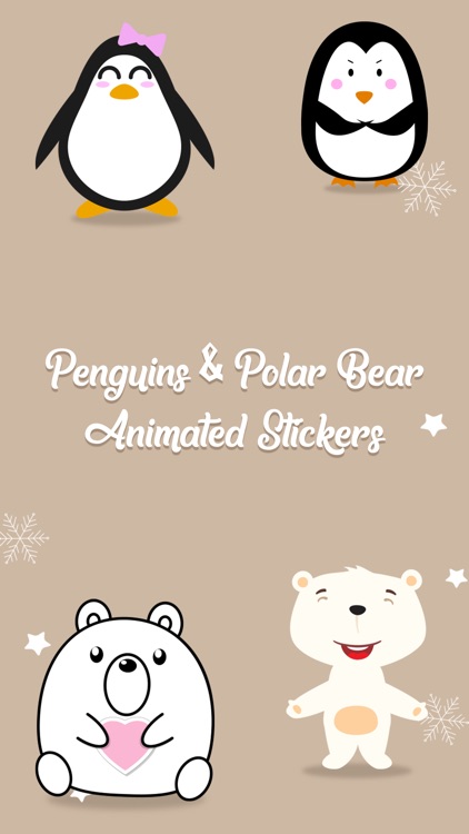 Polar Bear & Penguin Stickers