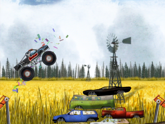 Stickman Downhill Monstertruck iPad app afbeelding 4