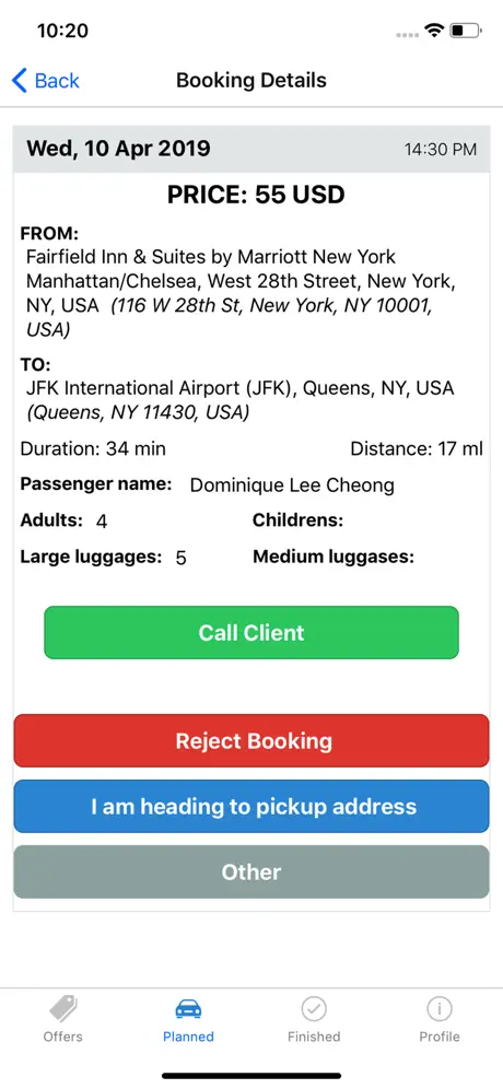 ELife Limo Driver