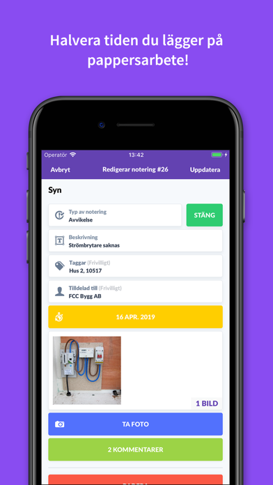 Screenshot #2 pour iControl - Byggdokumentation