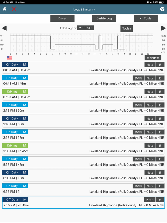 An ELD for CMV iPad screenshot 4 - Business app