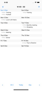 Week View Calendar Premium screenshot #2 for iPhone