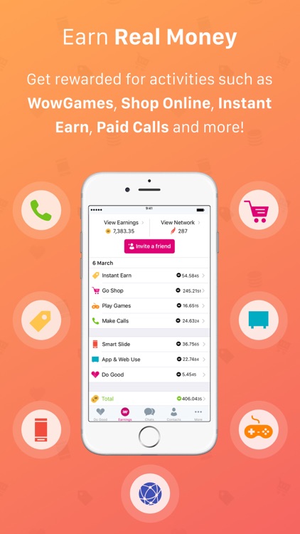 WowApp - Earn. Share. Do Good