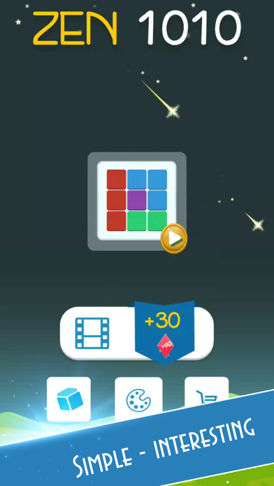 Screenshot #1 pour Zen 1010 : Block Puzzle Game