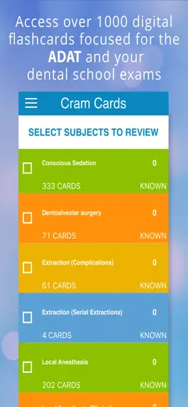 Game screenshot ADAT Oral Surgery Cram Cards mod apk