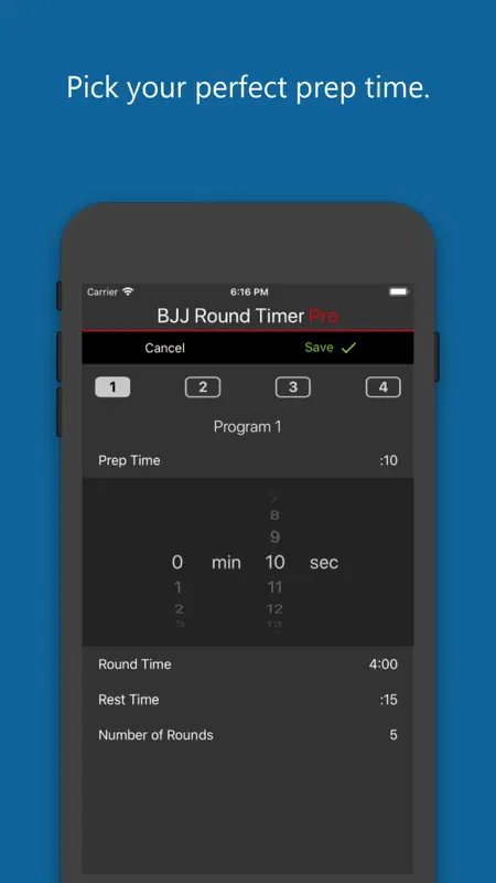 BJJ Round Timer Pro screenshot 3 of 7