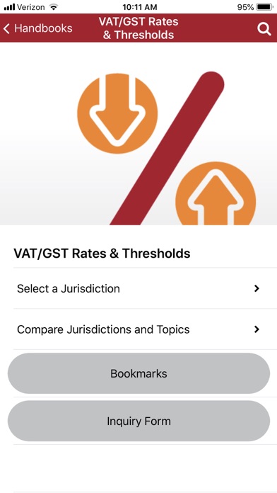 VAT/GST Rates & Thresholds screenshot 2