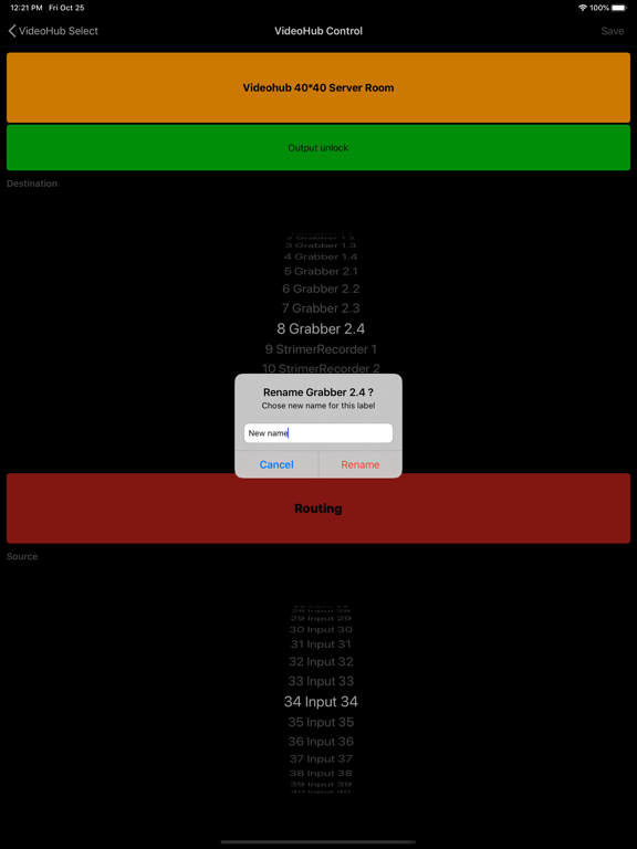VideoHubControl iPad screenshot 9 - Utilities app
