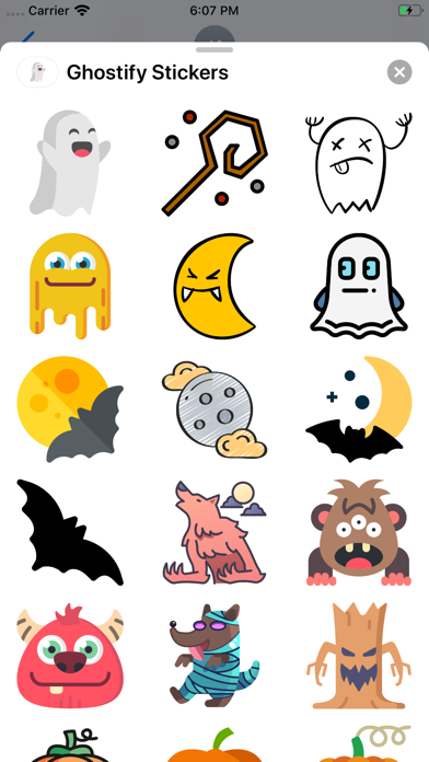 Ghostly Stickers screenshot 2