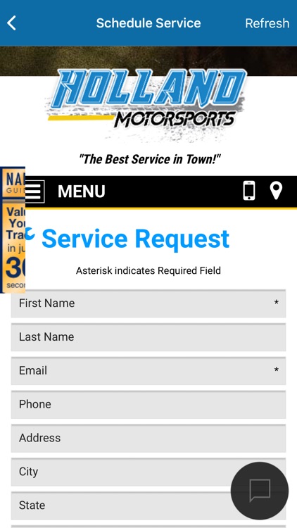 Holland Motorsports App