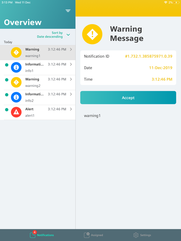 Screenshot #6 pour SIMATIC Notifier