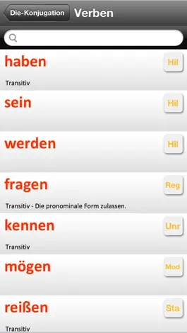 Game screenshot German Verbs Conjugation apk