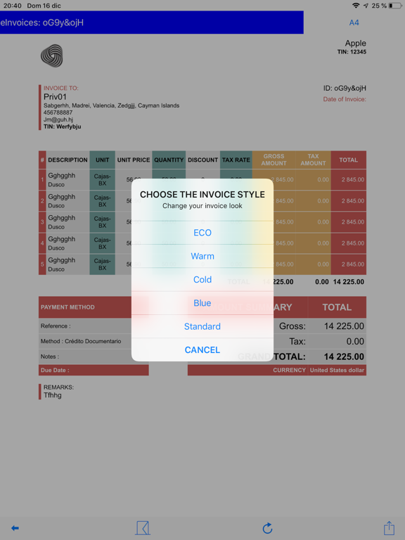 Screenshot #5 pour Electronic Invoice Crypto