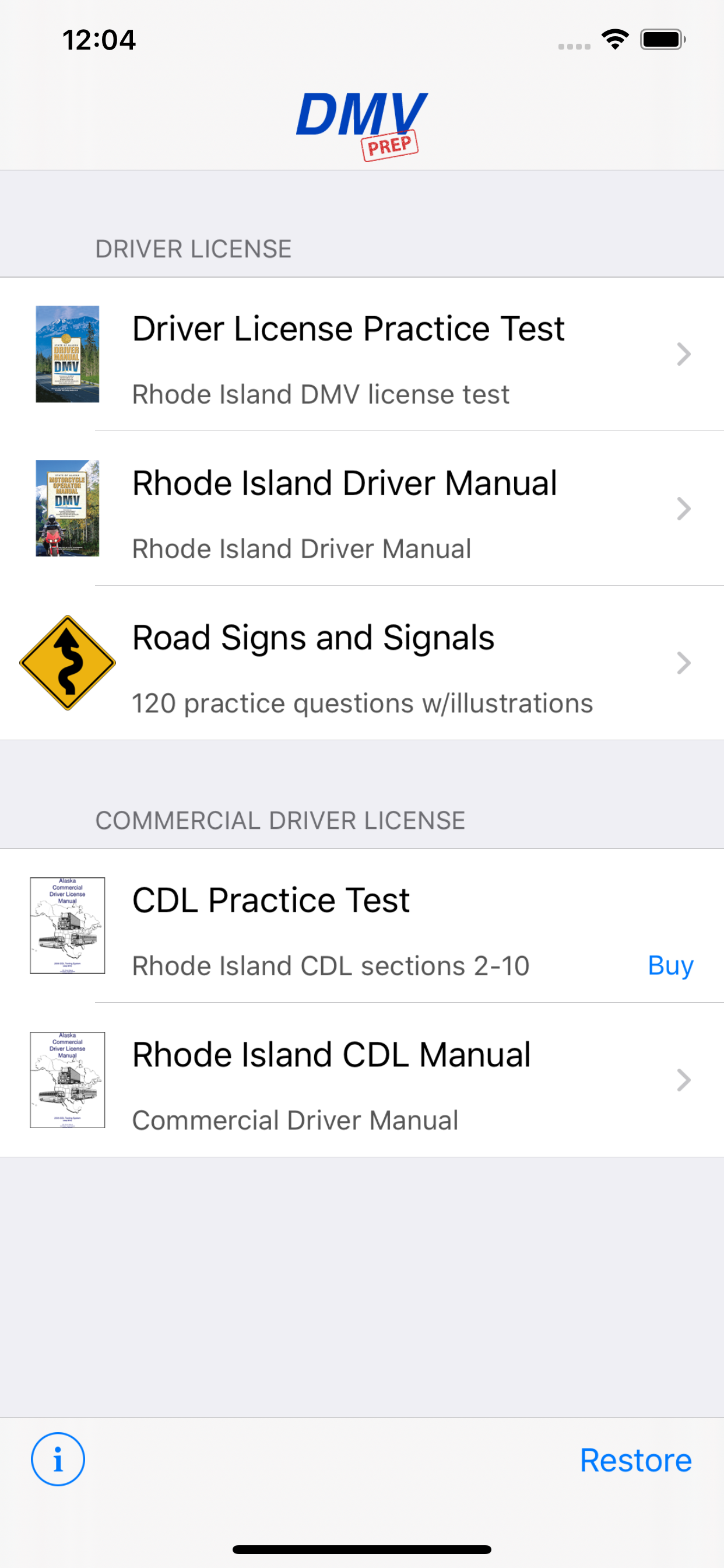Rhode Island DMV Test Prep