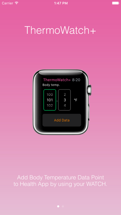 Screenshot #1 for ThermoWatch+ for Watch
