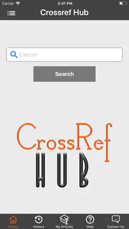 CrossRef HUB screenshot 1