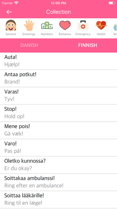 Danish Finnish Dictionary screenshot 2