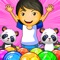 Play the best bubble pop game for free, help Ryane to clear all the bubbles