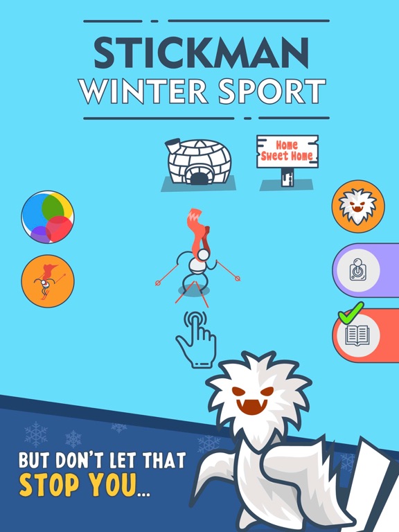 Screenshot #4 for Stickman Ski - winter sports